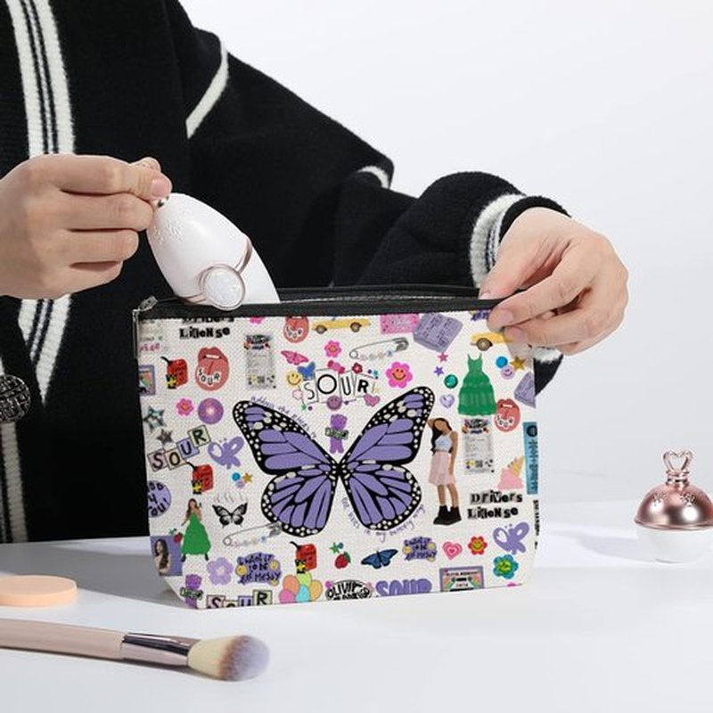 kdxpbpz Music Lovers Gifts for Women, Song Lover Fans Makeup Bag, Do You Get Merchandise Gift, Birthday Gift for Best Friend Sister Girls, Travel Toiletry Makeup Organizer Zipper Pouch