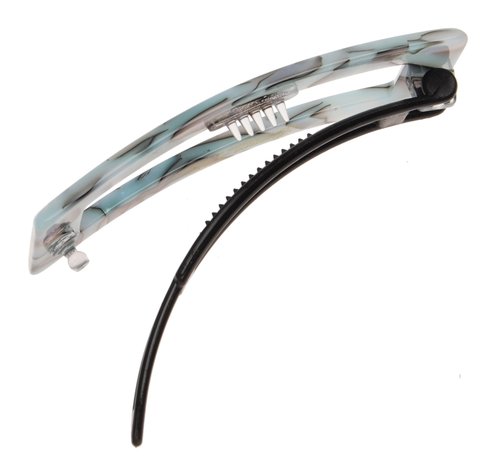 France Luxe Cutout Rectangle Plastic Tige Boule Barrette - South Sea