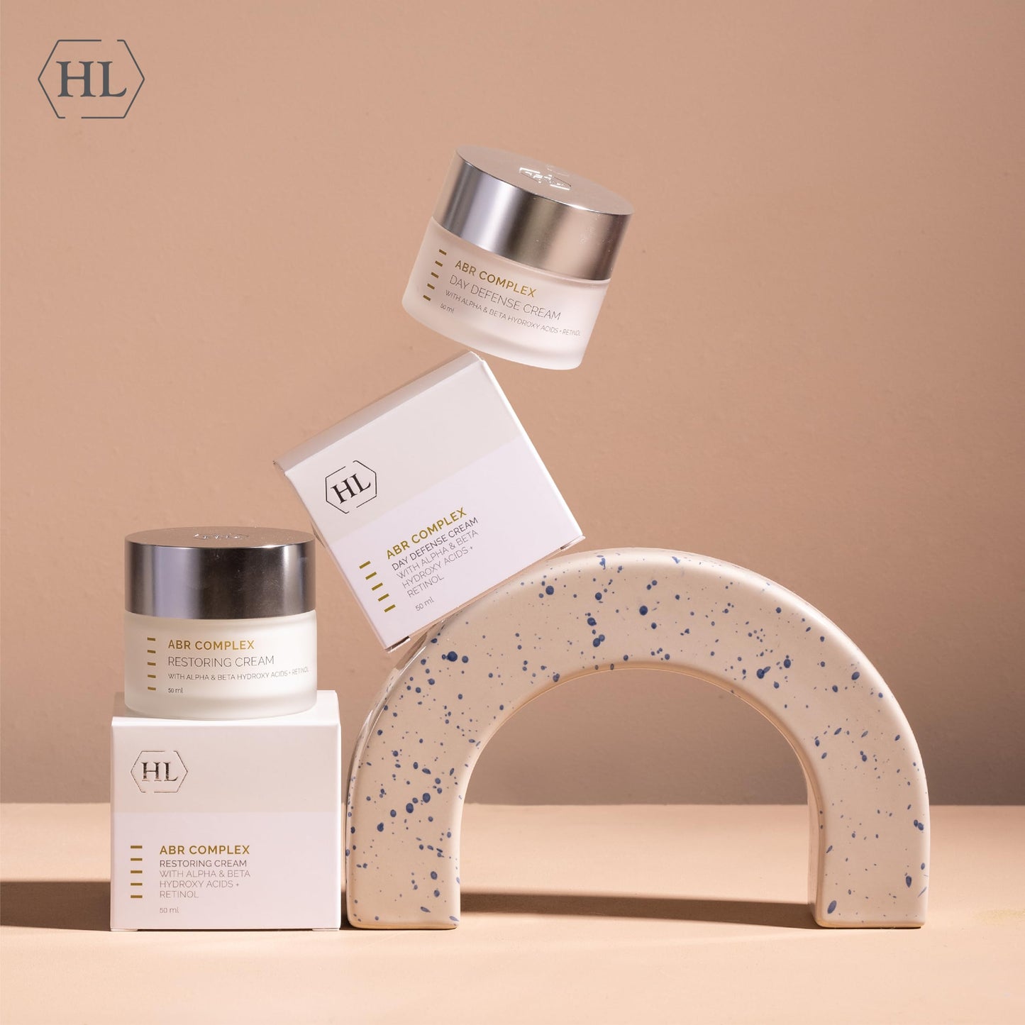 HL Holy Land Cosmetics ABR Complex Restoring Night Cream with Retinol, Alpha Hydroxy Acids and Salicylic Acid, 1.7 fl.oz