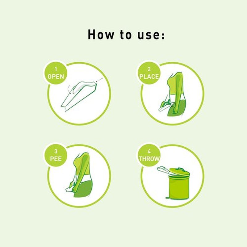 Pee Buddy 80 Funnels Portable Female Urination Device | Disposable Female Urinal Funnel | Travel, Camping & Hiking and Outdoor Activities | Foldable and Compact Stand and Pee Funnel for Women, Girls