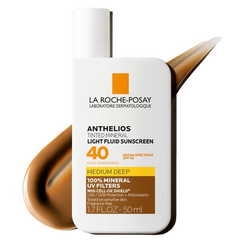 La Roche-Posay Anthelios Tinted Sunscreen SPF 40 | Broad Spectrum SPF + Antioxidants | Titanium Dioxide & Zinc Oxide Sunscreen | 3 New Flexible Shades With No White Cast | Oil Free & Oxybenzone Free