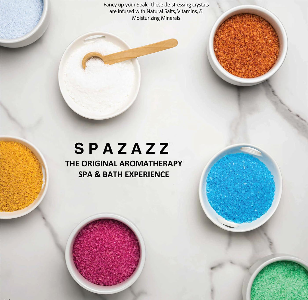 Spazazz Spa Aromatherapy Crystals for Hot Tub -Couples Gift for Love, Romance, Anniversaries -Love Potion #9 Seduction 17oz -Destinations Hawaii Aloha Paradise 22oz with 5 Point Full Body Massage Tool