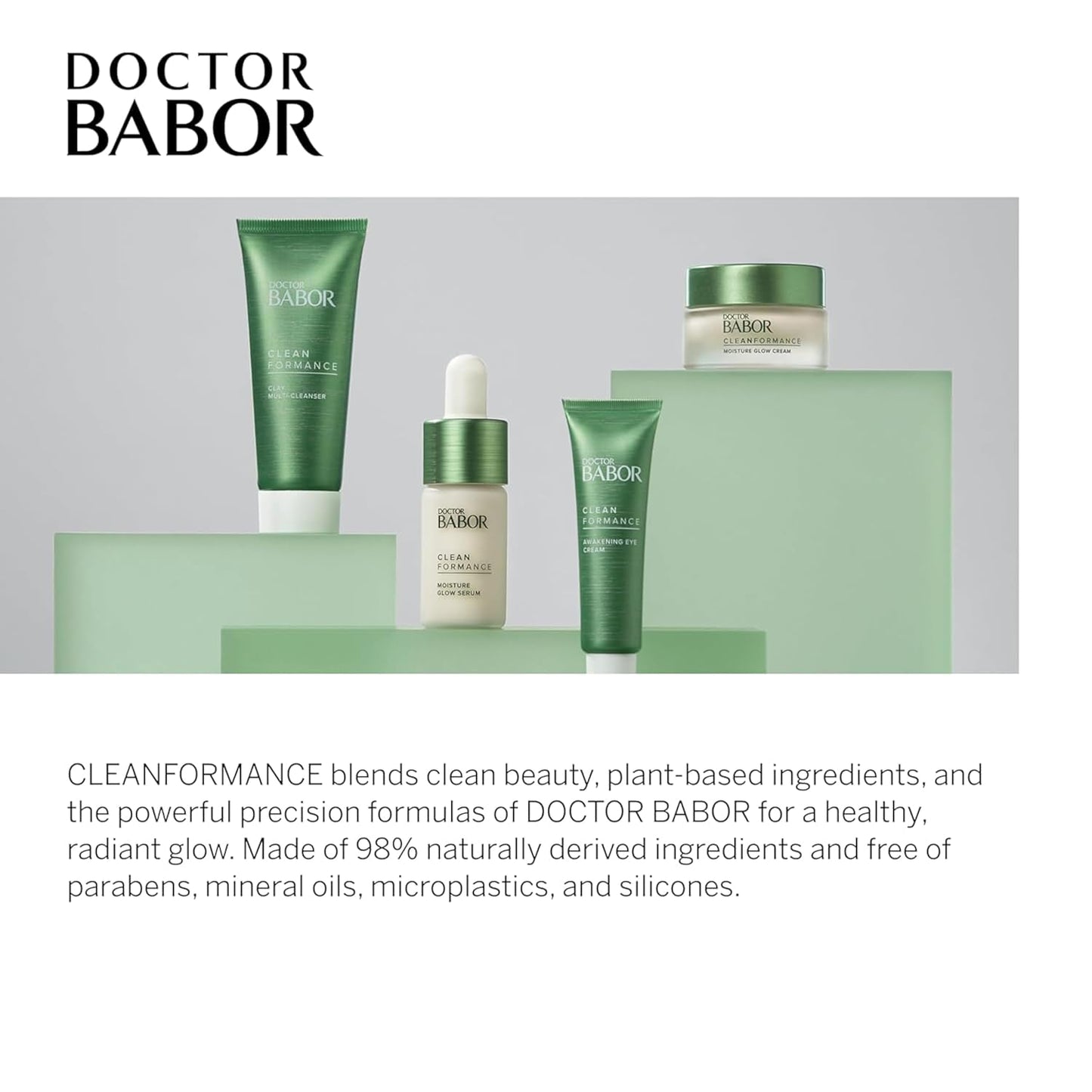 BABOR CLEANFORMANCE Clay Multi-Cleanser - Makeup Remover & Pore Refining Mask with Kaolin Clay & Probiotics, 1.69 oz