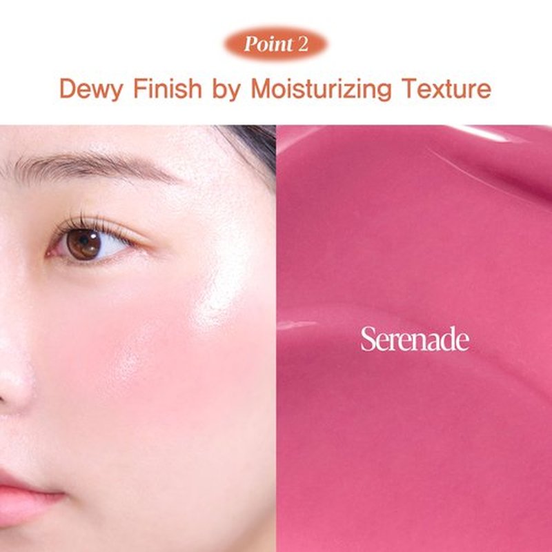 espoir Tone-Pairing Liquid Blush #3 Serenade │ Moisturizing Formula To Express Dewy Cheeks │ Watercolor-like Subtle and Beautiful Color Blush │ K-pop Idol Blush of Korean Makeup