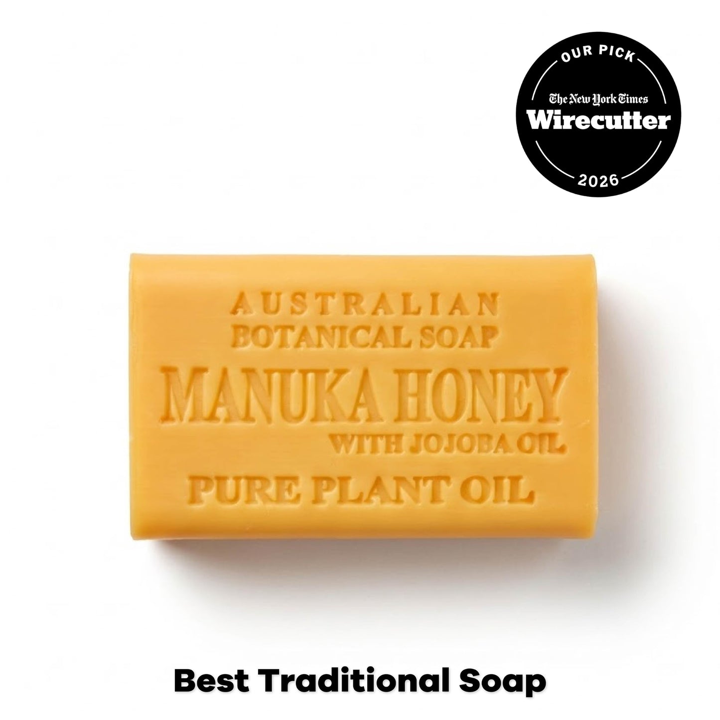 Australian Botanical Soap Manuka Honey with Jojoba Oil 6.6 oz Luxury Soap Bars Enriched with Shea Butter, Pack of 1