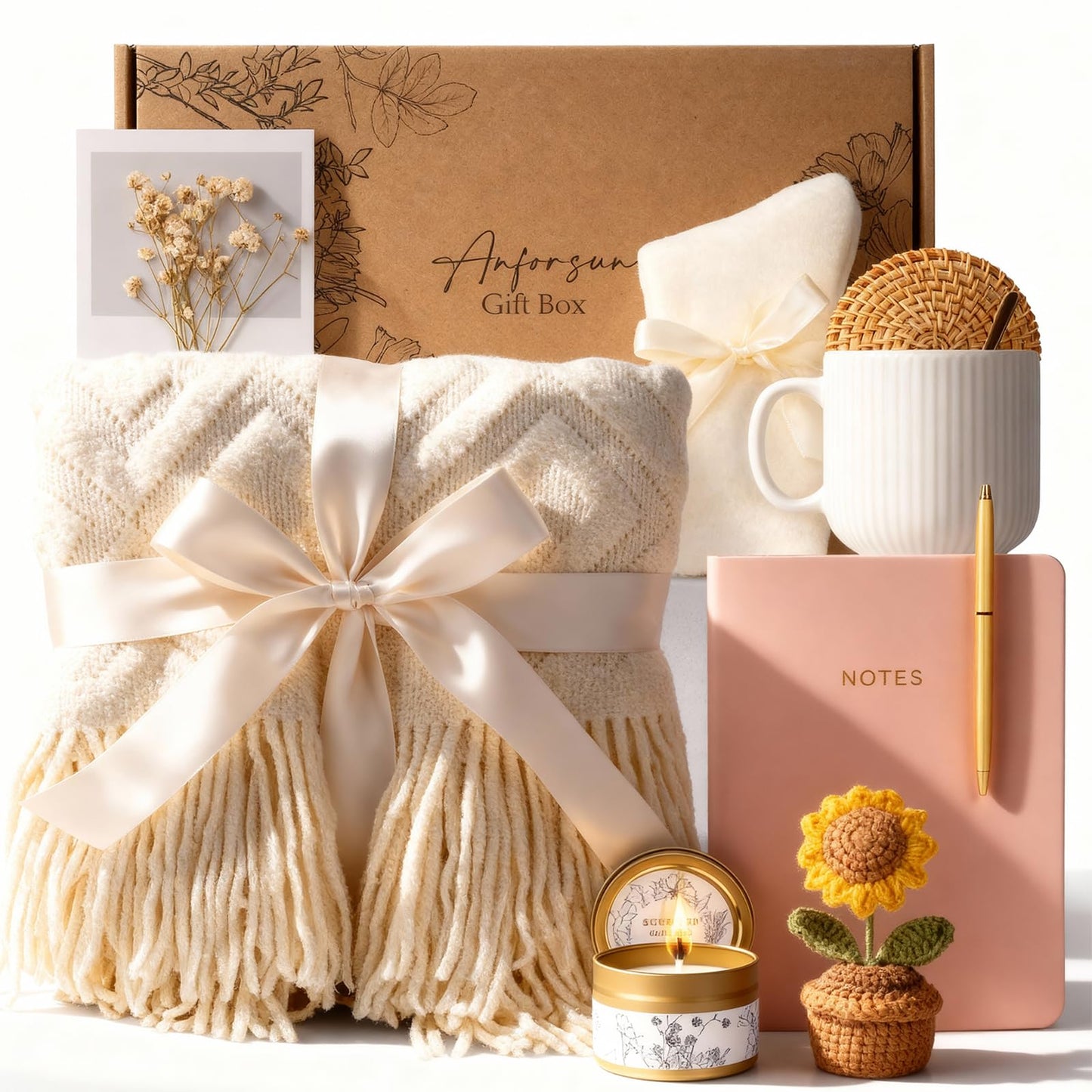 Birthday Gift for Women Friendship, Gifts for Women Birthday Unique Self Care Package Gifts Basket for Best Friend, Sister, Mom, Teen Girls, Wife, Girlfriend, Coworker