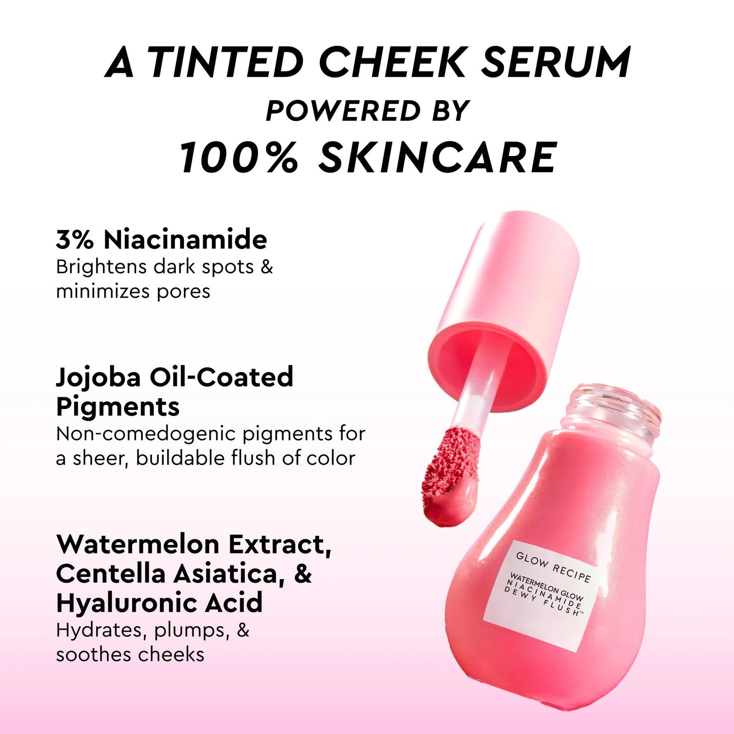 Glow Recipe x Beautyblender: Watermelon Glow Skincare and Makeup Prep Set - Niacinamide Dew Drops, Dewy Flush Liquid Blush, Ultra-Fine Hydrating Face Mist and Exclusive Beautyblender Makeup Sponge