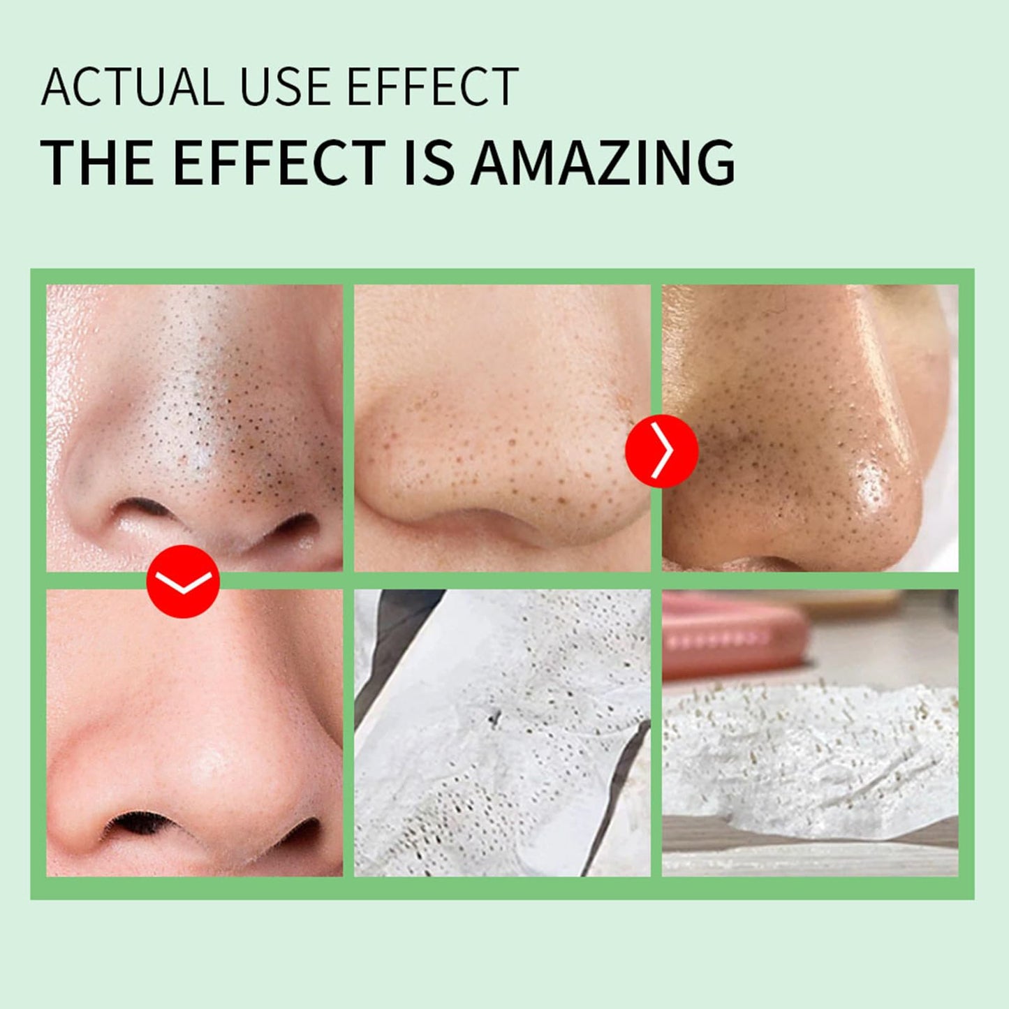 Blackhead Remover Mask, 100 Pcs Blackhead Remover Mask Peel Off Nose Strips Blackhead Remover Witch Hazel Extract 2 in 1 Blackhead Mask for Nose, Chins, Forehead & Face Grandma Mothers Day Gift