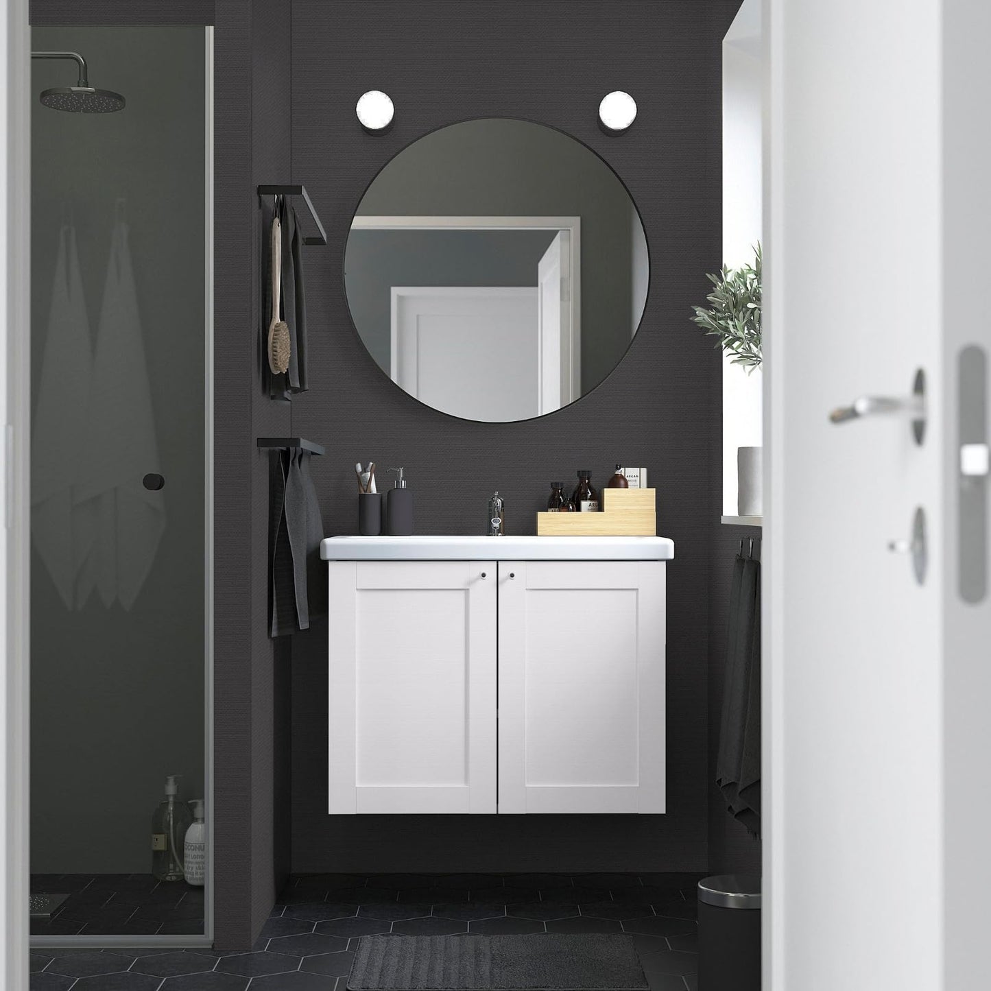 Grey Peel and Stick Wallpaper Self-Adhesive Contact Paper Not Ease to Torn