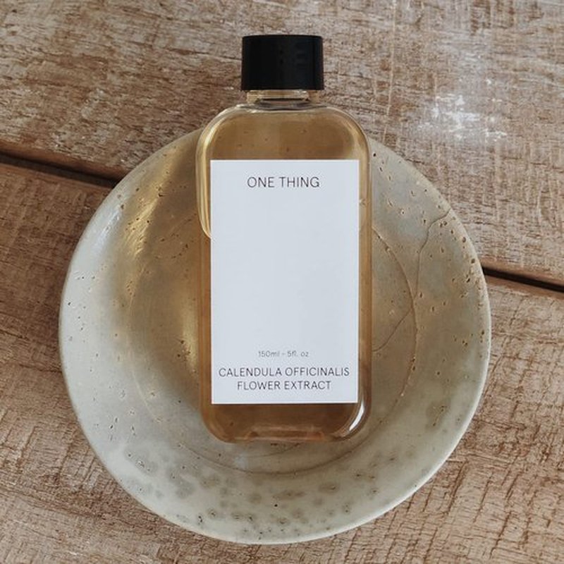 ONE THING Calendula Officinalis Flower Extract Toner 5.07 Fl Oz | Hydrating Soothing Vegan Facial Extracto, Smooth Soft Sensitive Oily Acne Prone Skin, Barrier Relief Sebum Control | Korean Skin Care