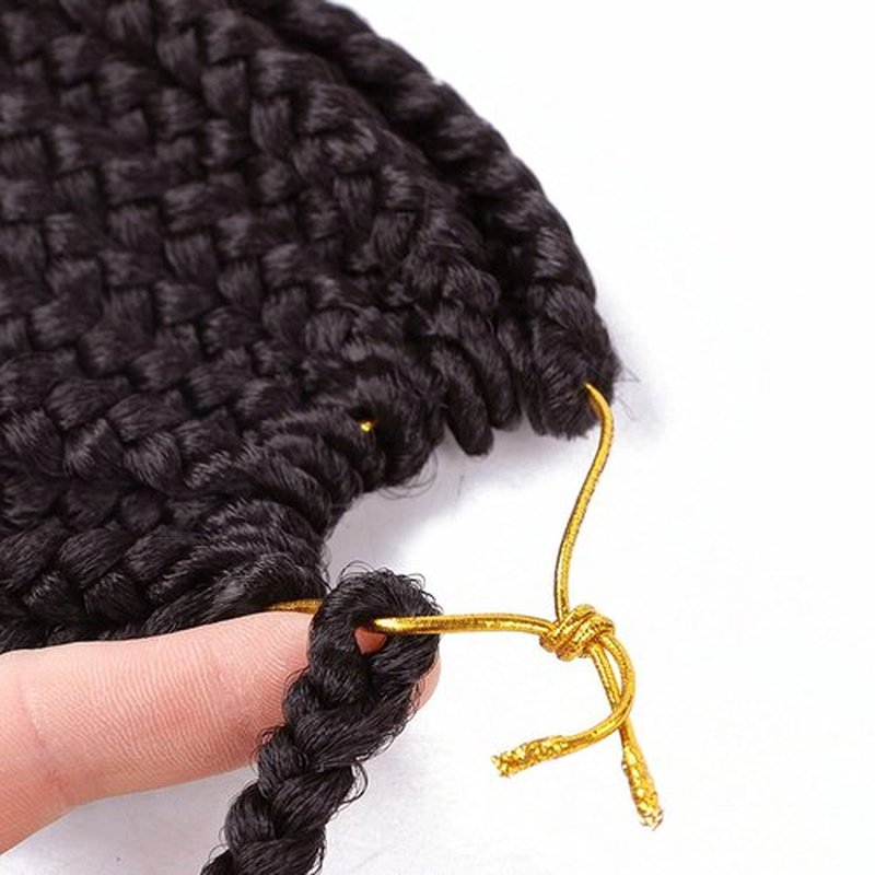 6 Packs Crochet Box Braids Curly Ends 10 Inch Crochet Braid Hair Bohemian Box Braid Crochet Hair for Black Women (4#, 10 Inch)