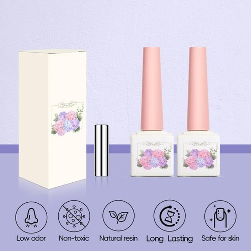 Adhere 8Pcs 12ML Cat Eye Soak Off UV LED Gel Nail Polish Flower and Grass Series,Green Crystal Mint Tea Soft Pink Glitter Cat Eye with Magnet