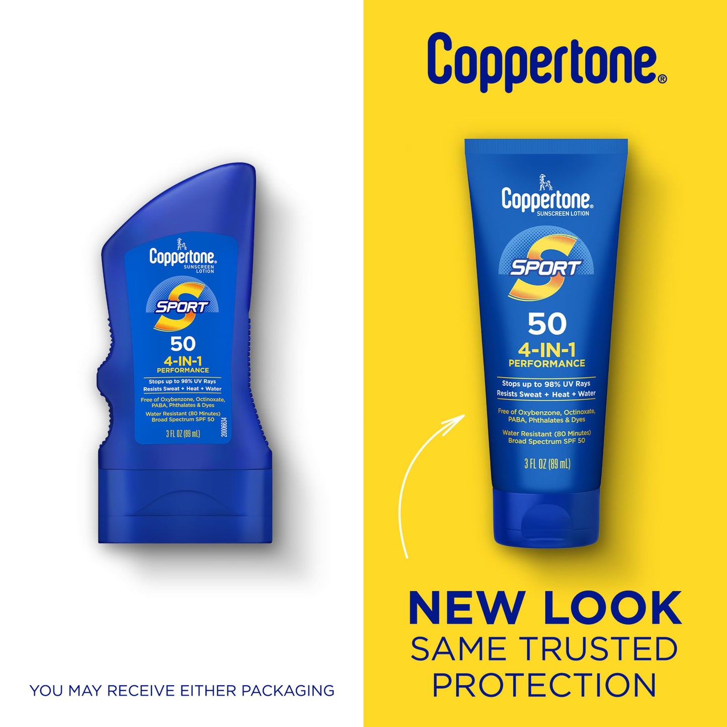 Coppertone SPORT Sunscreen Lotion SPF 50, 3 FL OZ