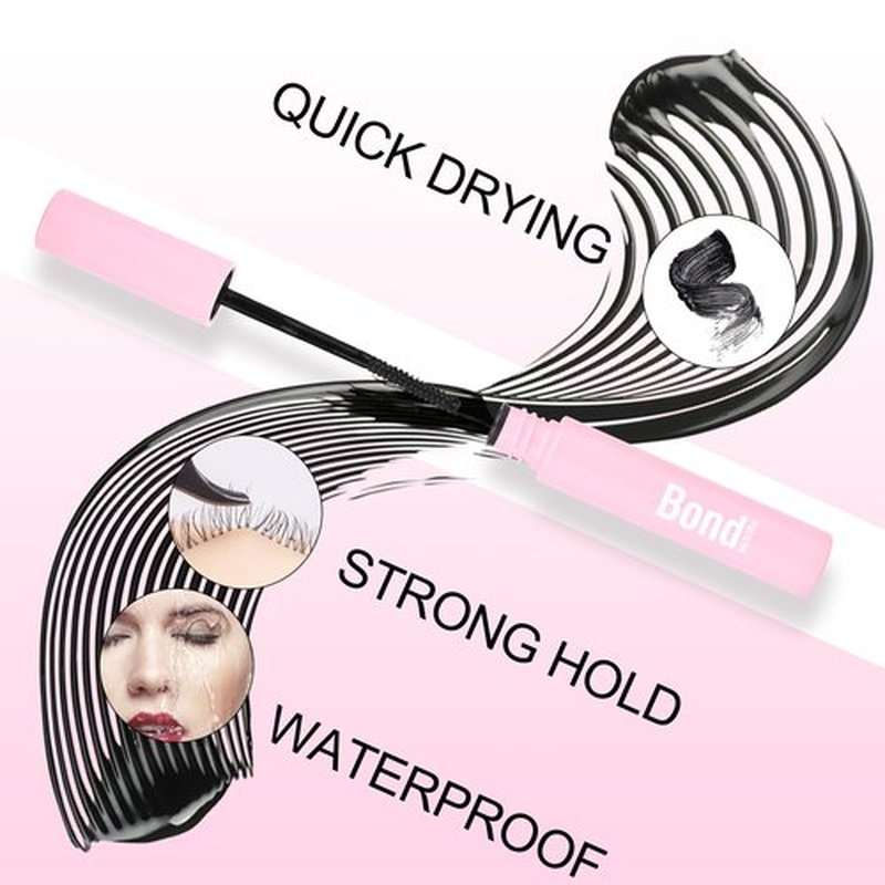 Lash Bond and Seal and Remover 3 in 1 Strong Hold Waterproof Long Lasting Cluster Eyelashes Bond and Sealant Easy to Use Lash Clusters Remover Pack