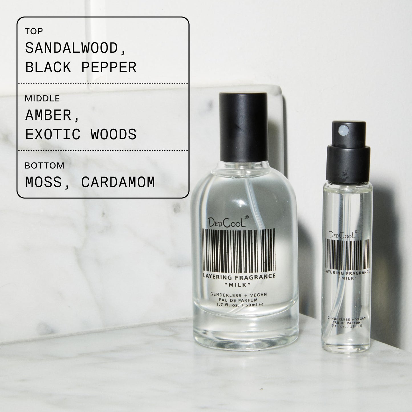 DedCool Eau de Parfum | Madonna Lilly | Black Pepper, Sandalwood & Bergamot | Clean Unisex Fragrance | Non-Toxic, Vegan | 1.7 fl oz