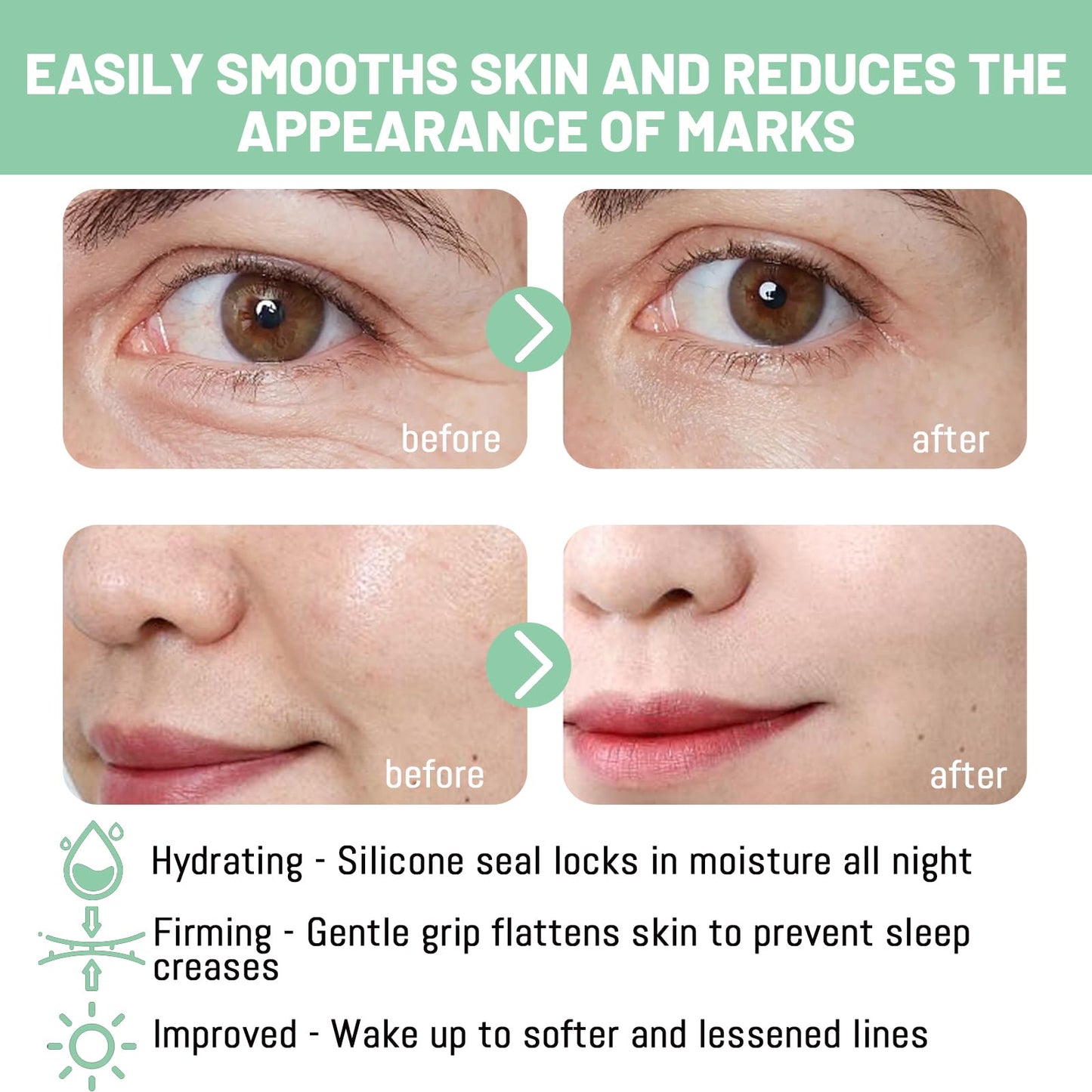 Lejuv Silicone Patches(1.6”x 60” Roll-1.5m), Silicone Face Tape Waterproof, Reusable Anti-Wrinkle Face Lift Tape, Neck Lift Tape Unisex for Firming and Tightening Skin (1PCS)