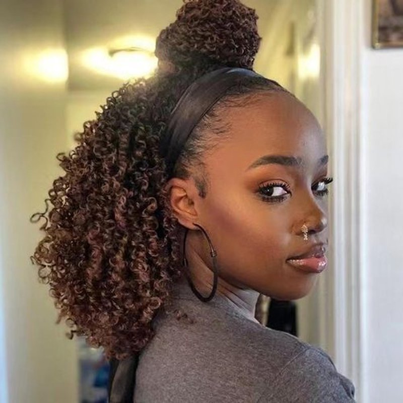 3 Packs Yankee Twist Crochet Braids Hair Passion Yankee Twist Pre Looped Curly Braiding Pretwisted Hair Extensions for Senegalese Brown 14 Inch 1B30#