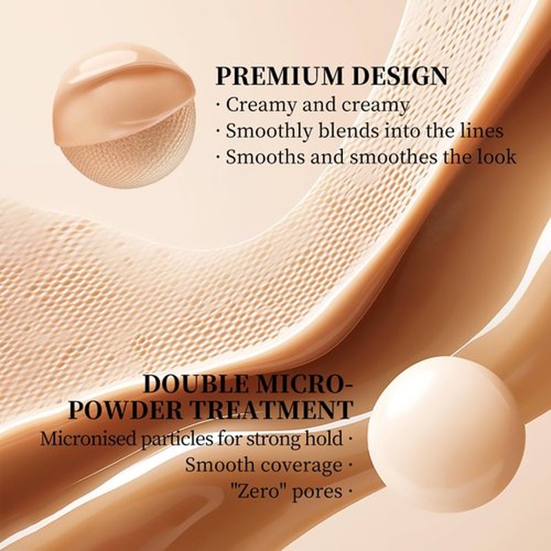zeesea [Honey Beauty] Multi-Use Makeup Foundation Stick, Essence, Concealer, Face Creams, Foundation with Foundation Brushes, Long-lasting Smooth Skin Coverage, Natural Beige, 0.45oz (12.8g)