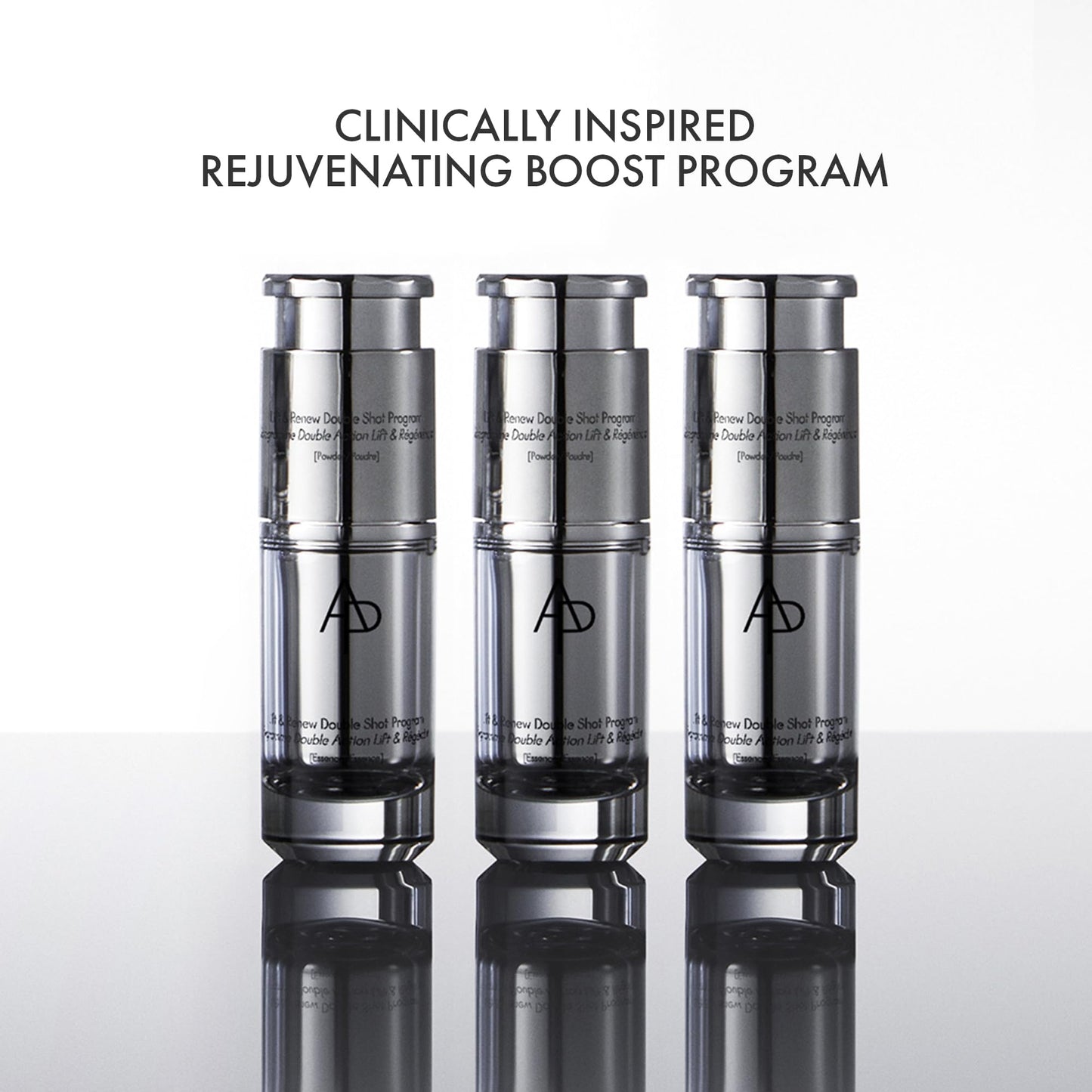 AP Beauty (by AMOREPACIFIC) M.D. Lift & Renew Double Shot Program (0.3 oz.+0.03 oz.) x 3, Rejuvenating Booster System, Moisture Barrier Repair, Elasticity Enhancement, Anti-Aging