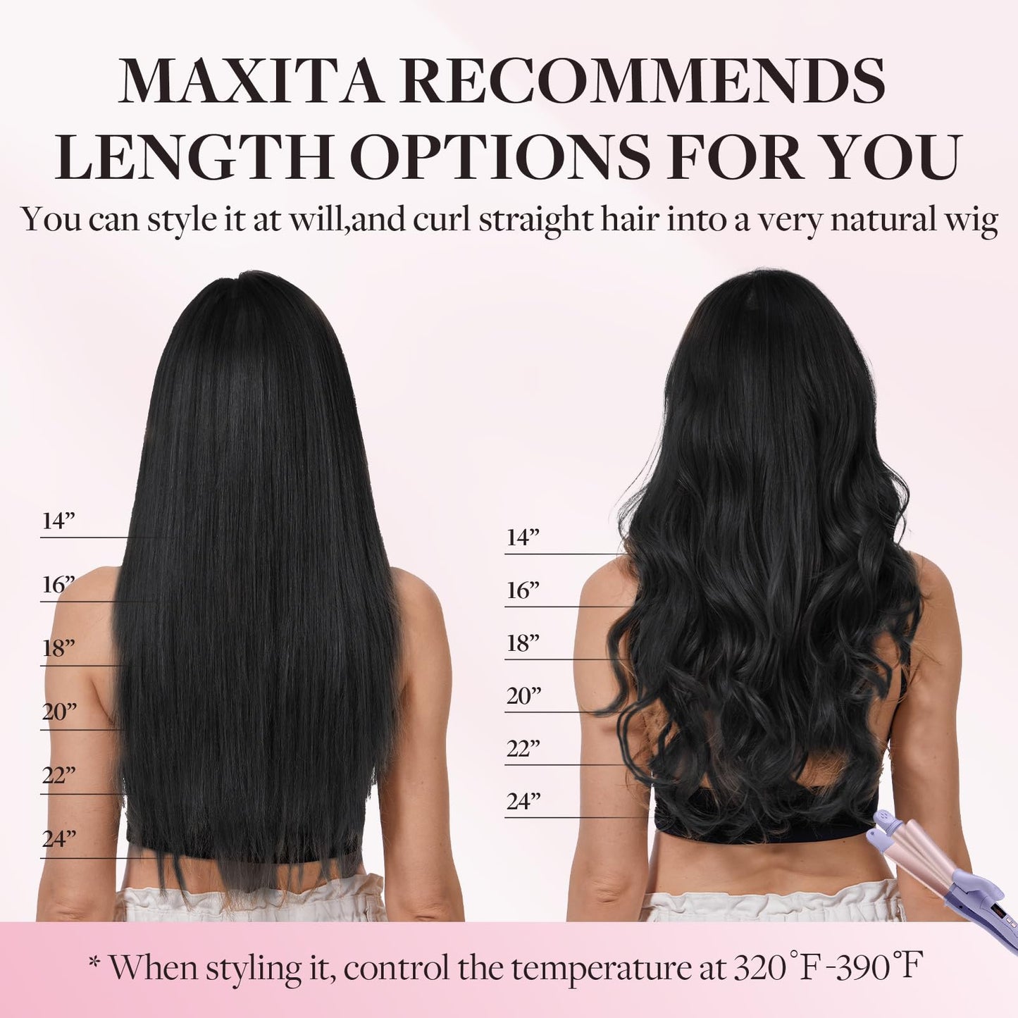 MAXITA Tape in Hair Extensions Human Hair 1B Natural Black 24 Inch 30g 10pcs Thick Ends Remy Human Hair Seamless Straight Human Hair Extensions Invisible Tape in Hair Extensions Human Hair