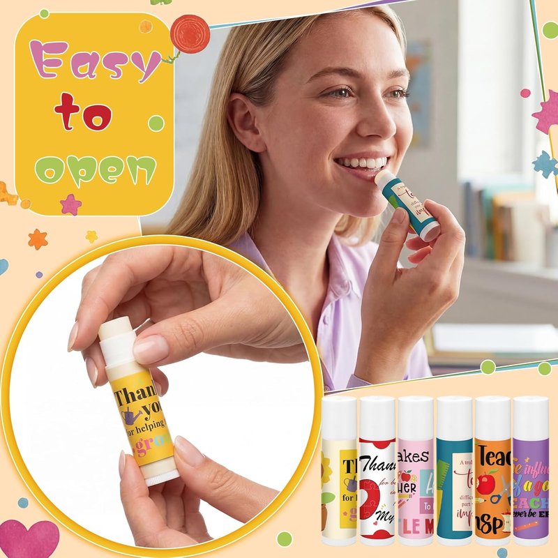 You Are the Balm Lip Balm Gift Set - 36 Inspiring Teacher Thank You Cards | Perfect for Back to School & Graduation