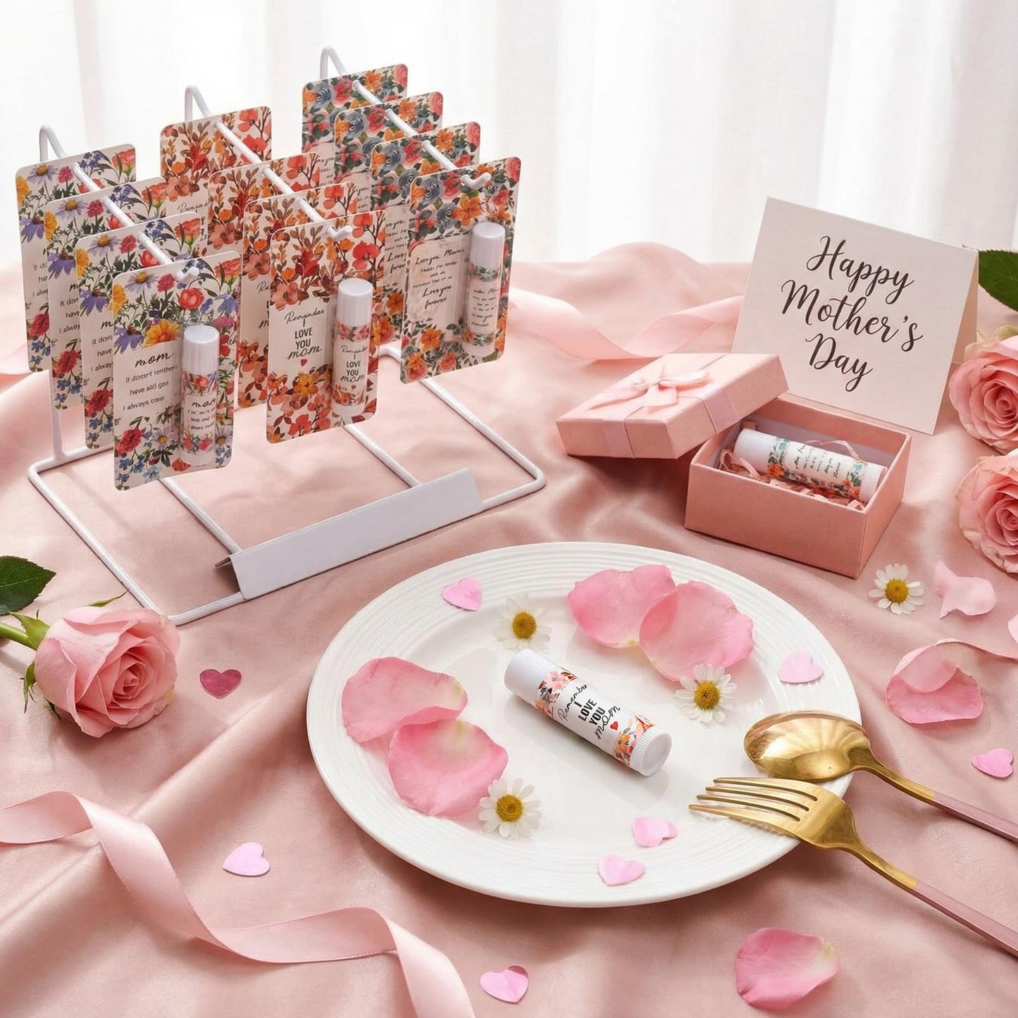 30 Pcs Mother's Day Birthday Gifts Bulk Mom Lip Balms Mother's Day Christian Gifts Best Mom Ever Church Mama Tea Party Favors for Women Her New Moms Grandma