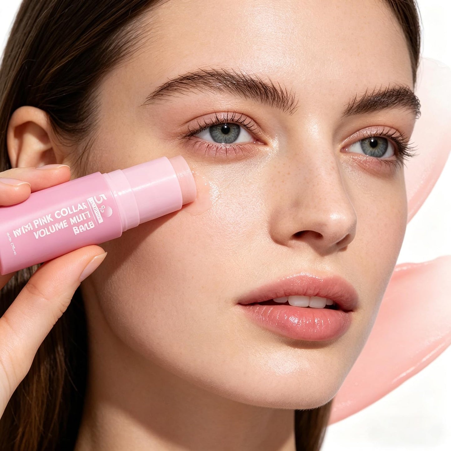 Seolys PDRN Pink Collagen Volume Multi Balm - Hydrating Skin Stick for Face, Lips, Eyes & Neck, All-in-One Smoothing Balm with Volufiline, Makeup Base, Travel-Friendly, Nourishes for Healthy Glow
