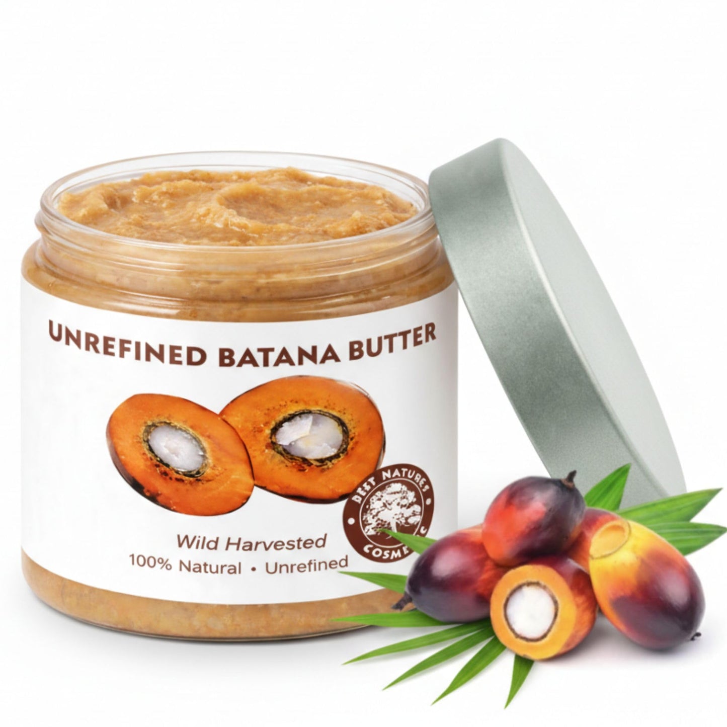 Best Nature's Cosmetics Raw Batana Butter – 100% Pure Organic Unrefined Hair & Scalp Butter for Thick, Natural, Curly Hair – Raw Scalp Mask for Women & Men - 5 fl oz / 150 ml