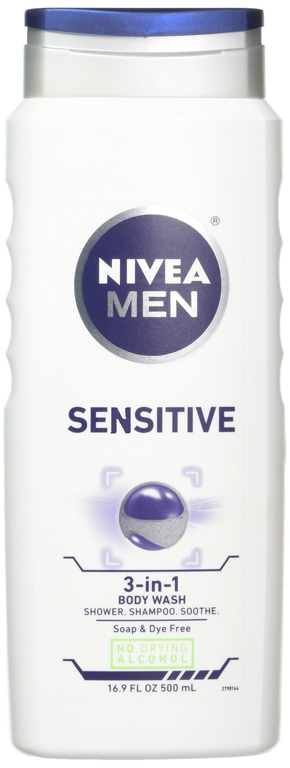 NIVEA MENS HAIR+BODY WASH SENS 16.9 OZ