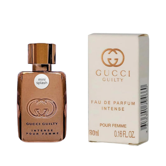 Gucci Guilty Perfume For Women Eau De Parfum Intense Mini Perfume Splash 0.16 Fl Oz