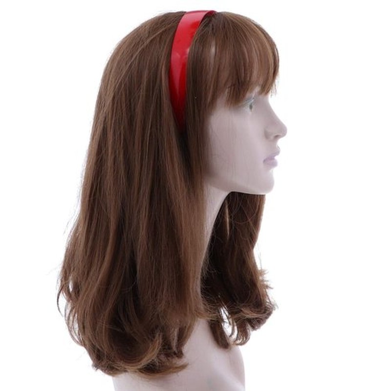 One Dozen 1 Inch Red Plastic Headbands with Teeth (Motique Accessories)