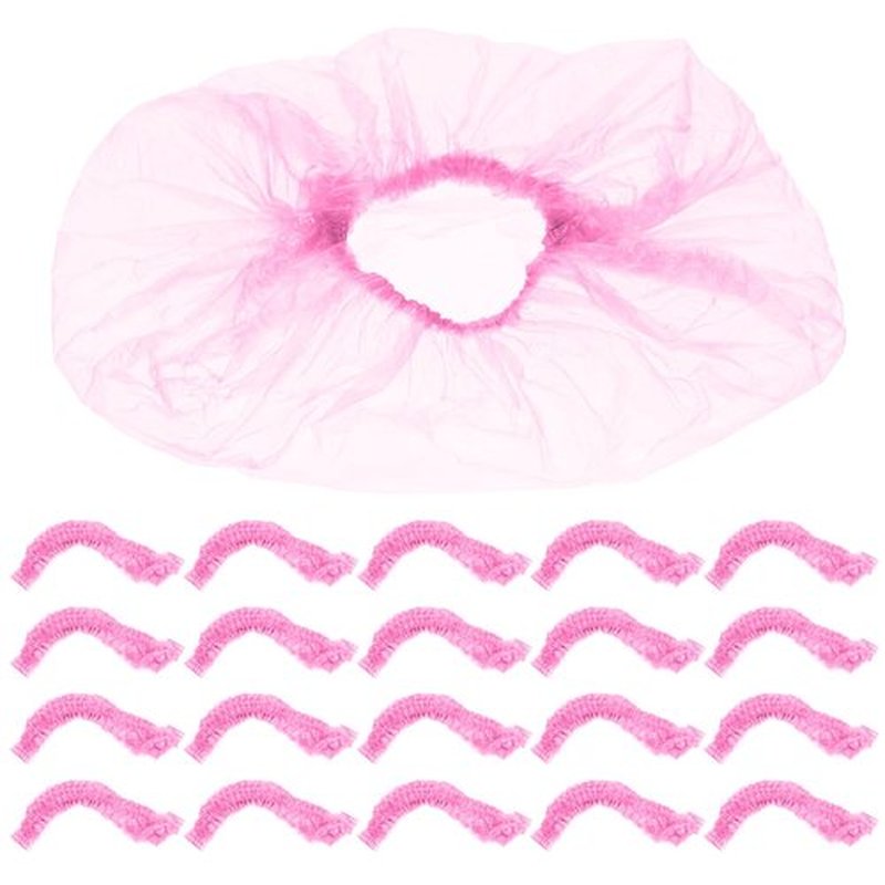 Baluue 300pcs Washbasin Bag Salon Bowl Liner Soaking Products Care Wash Basin Liners SPA Supplies for Salon Basin Wrapping Bag PE Elastic Mouth Bath Mat Pink, Basin Diameter within 9.84inch /25cm