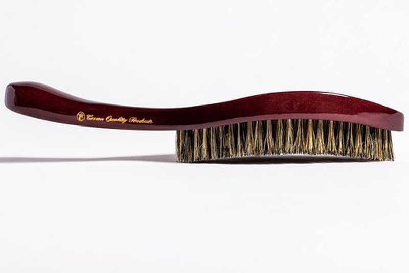 Crown Quality Products Original Contour 360 Wave Brush - MEDIUM (Dark Red) Hairbrush
