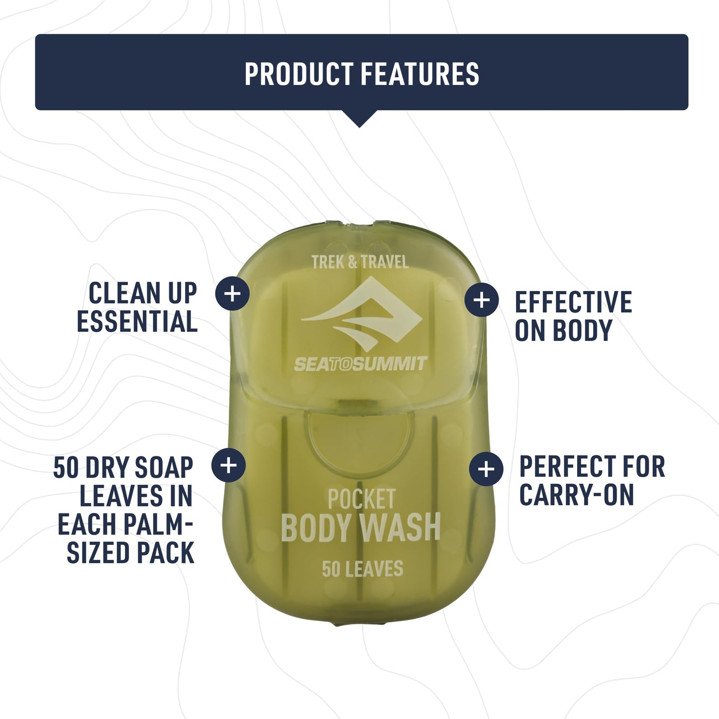 Sea to Summit Trek and Travel Pocket Body Wash, 3-Pack