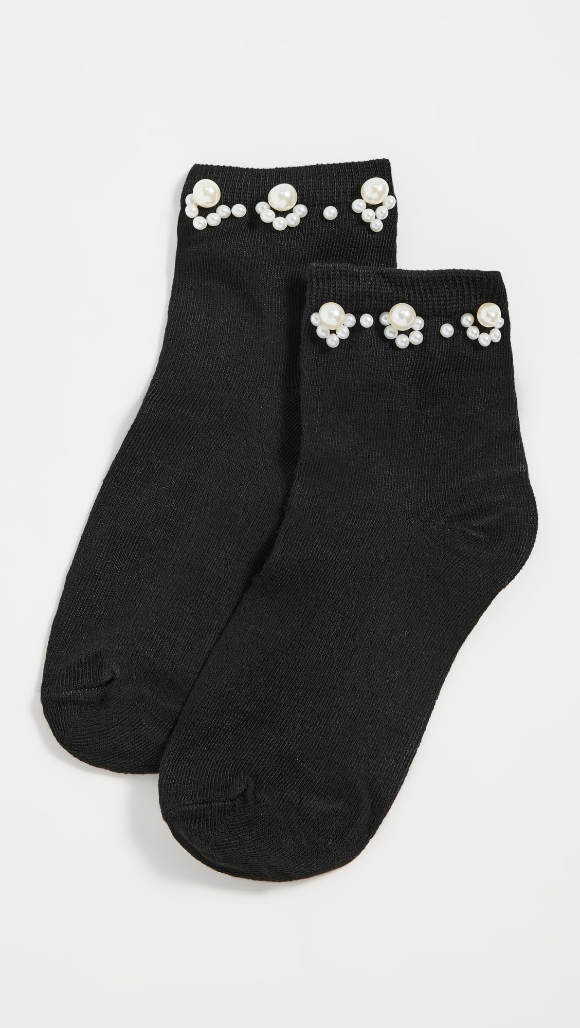 STEMS Women's Pearl Embellished Crew Socks