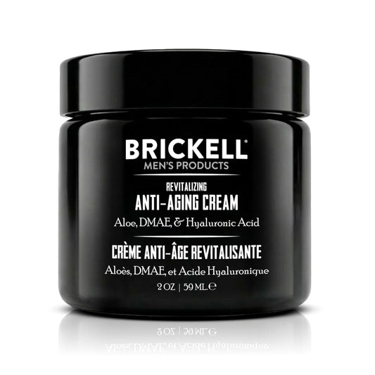 Revitalize Your Skin with Brickell Men's Anti-Aging Cream - Night Face Cream with Vitamin E & Jojoba Oil | 2 Ounce
