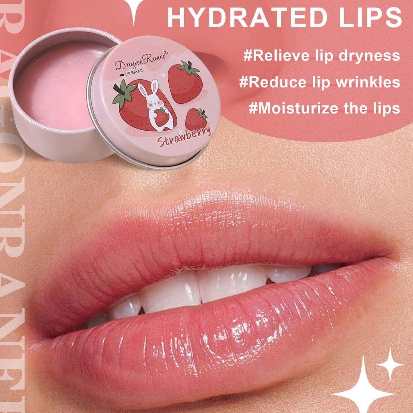 Domality 4PCS Lip Balm Set - Moisturizing & Hydrating Korean Lipstick for Lips, Prevention Dry and Cracked, Christmas Gifts for Soft & Smooth Lips