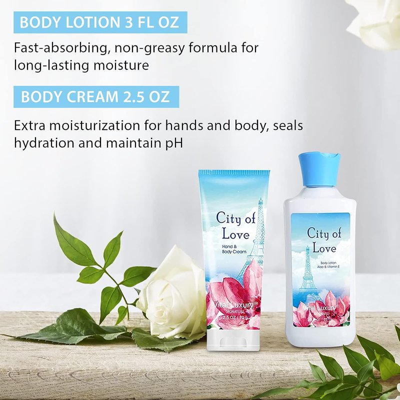 Bath & Body Kit - Ideal Skincare Gift Set | 3 Fl Oz Body Lotion, Shower Gel, Cream & Fragrance Mist
