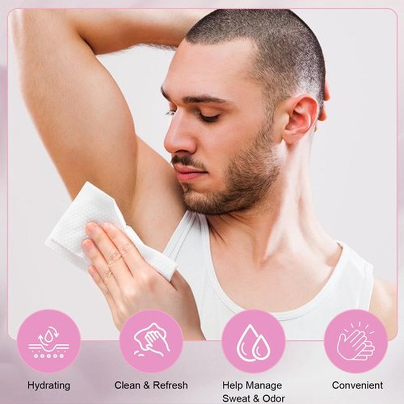 Dyrfolm 200 Pcs Underarm Deodorant Wipes,Travel Deodorant Wipes,Individually Wrapped Antiperspirant Wipes,Sweat Body Wipes for Women Men Adults Sports Travel Essentials (Pink, 1 Count (Pack of 1))
