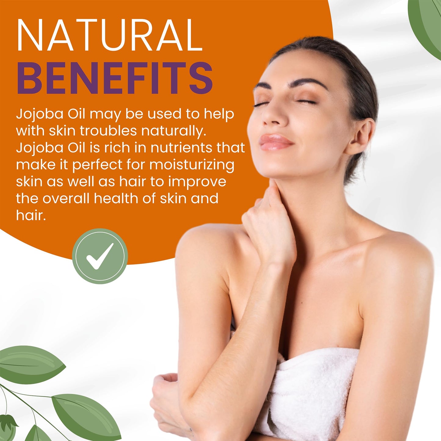Cocojojo Jojoba Oil Organic, Jojoba Oil for Hair Growth for Skin, Face, 100% Pure Natural, Cold Pressed, Deep Moisturizing Anti-Aging, Essential Oils - 16 Fl Oz