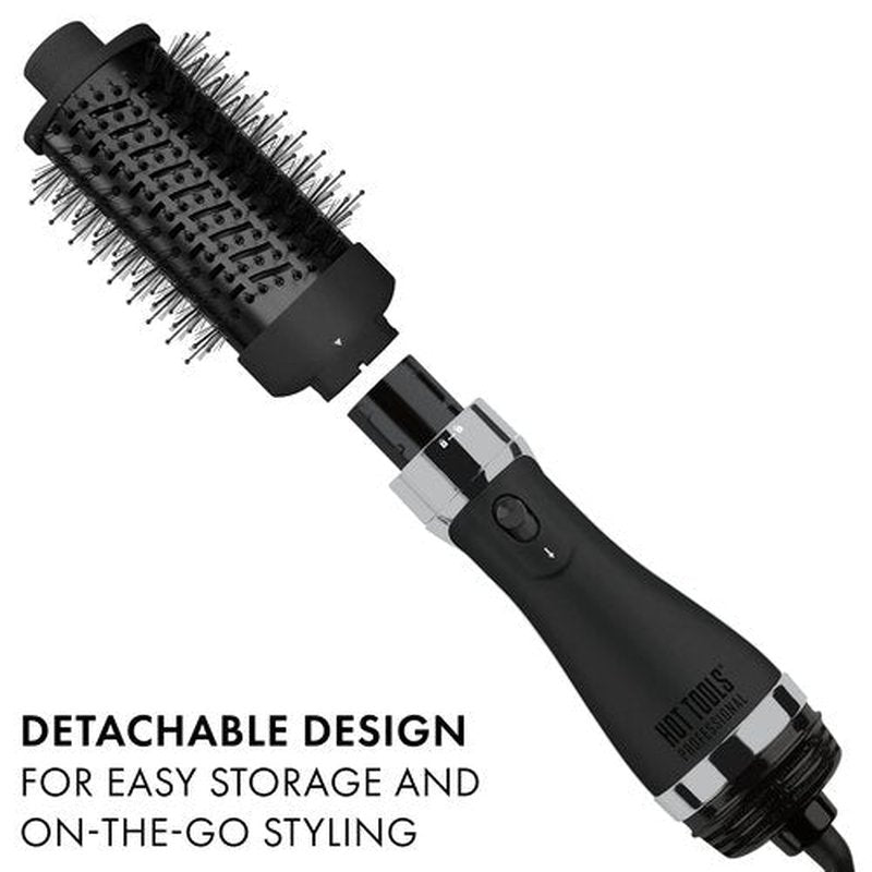 Hot Tools Pro Artist Black Gold Detachable One Step Volumizer and Hair Dryer | Pro Drying & Styling (Medium)