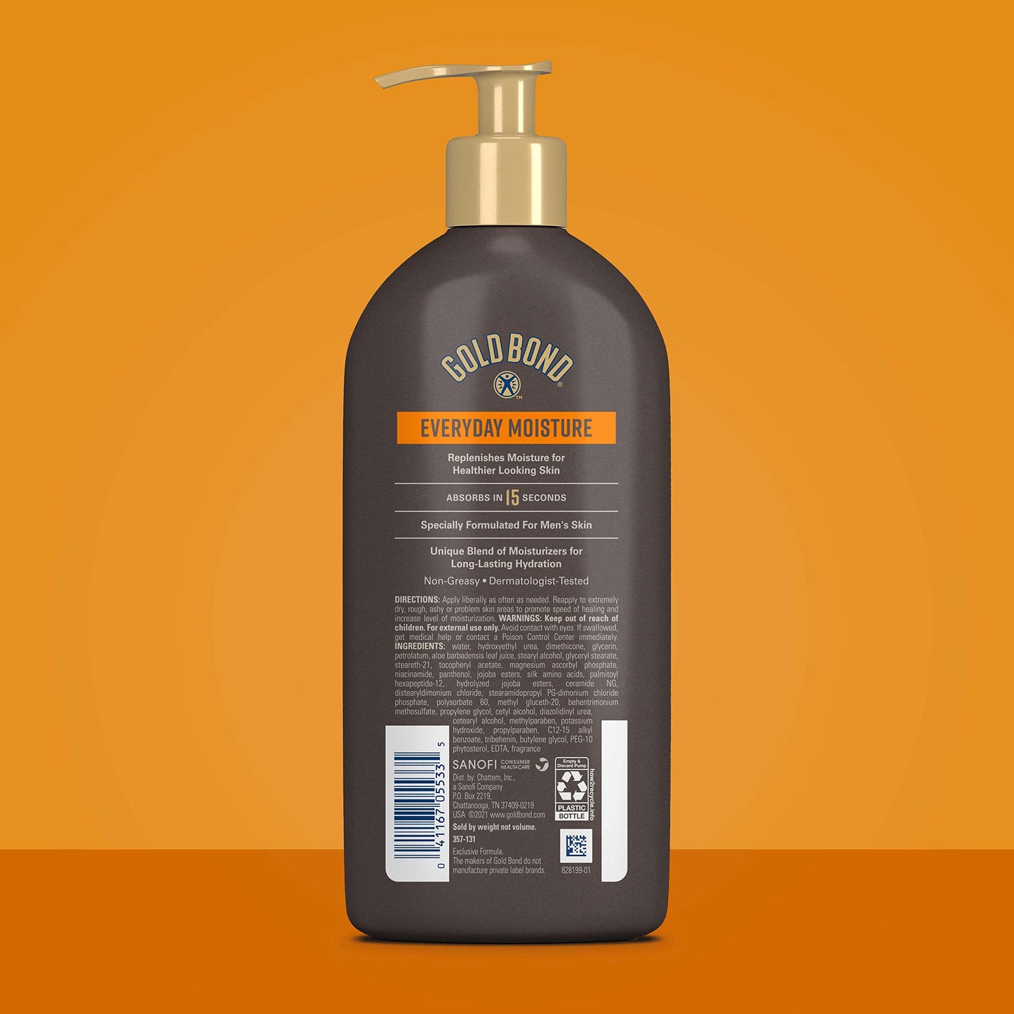 Gold Bond Men's Essentials Everyday Moisture Body & Hand Lotion, 14.5 oz