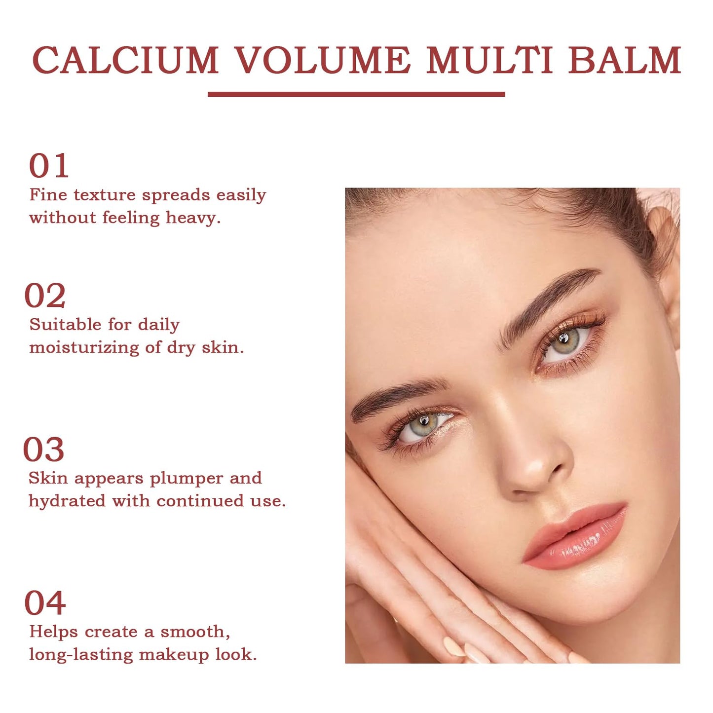 calcium multi balm, Calcium Volume Multi Balm, Wrinkle Core Stick, Collagen Moisturing Stick, Hydrating, Almond & Vitamin E for Lip Balm Eye Cream Neck. 3pcs