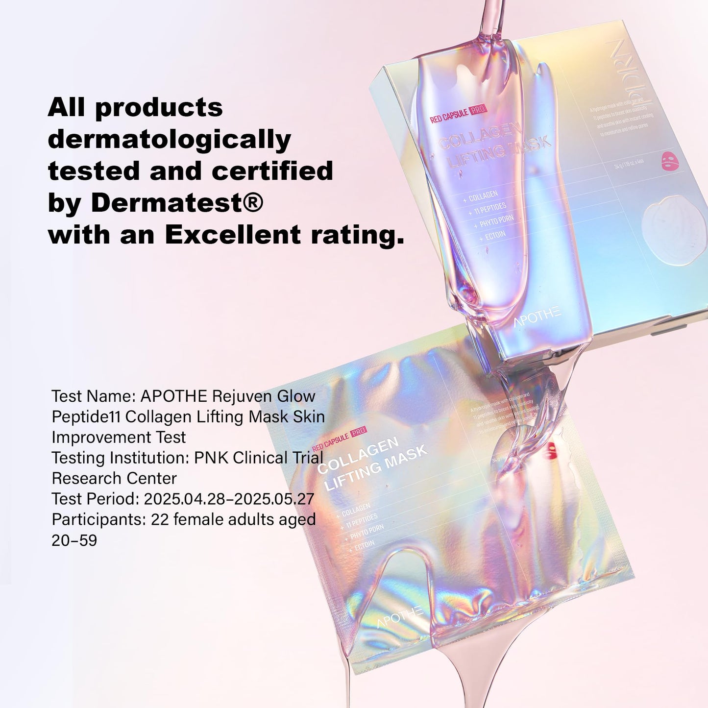 APOTHE RejuveGlow Peptide Collagen PDRN Lifting Mask - Instant Hydration, Pore Tightening & Wrinkle Care | Cooling Soothing Anti-Aging Sheet Mask for Sensitive Skin