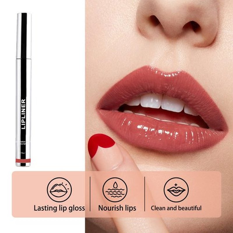Oplviude Lip Stain, Peel off Lip Stain, Peel off Lip Liner, Peel off Lip Stain Pinked, 3 Colors Peel Lip Liner (2*Wine, 0.17 fl.oz)