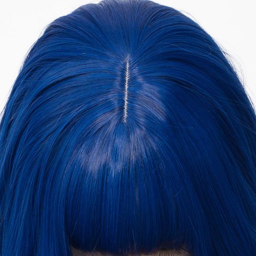 WGPFWIG Women's Navy Blue Wig 27 Inches Long Curly Wavy Hair Wig Heat Resistant Fibers Synthetic Wig For Women Girl Cosplay Party Halloween Wig Cap Included (Navy Blue)