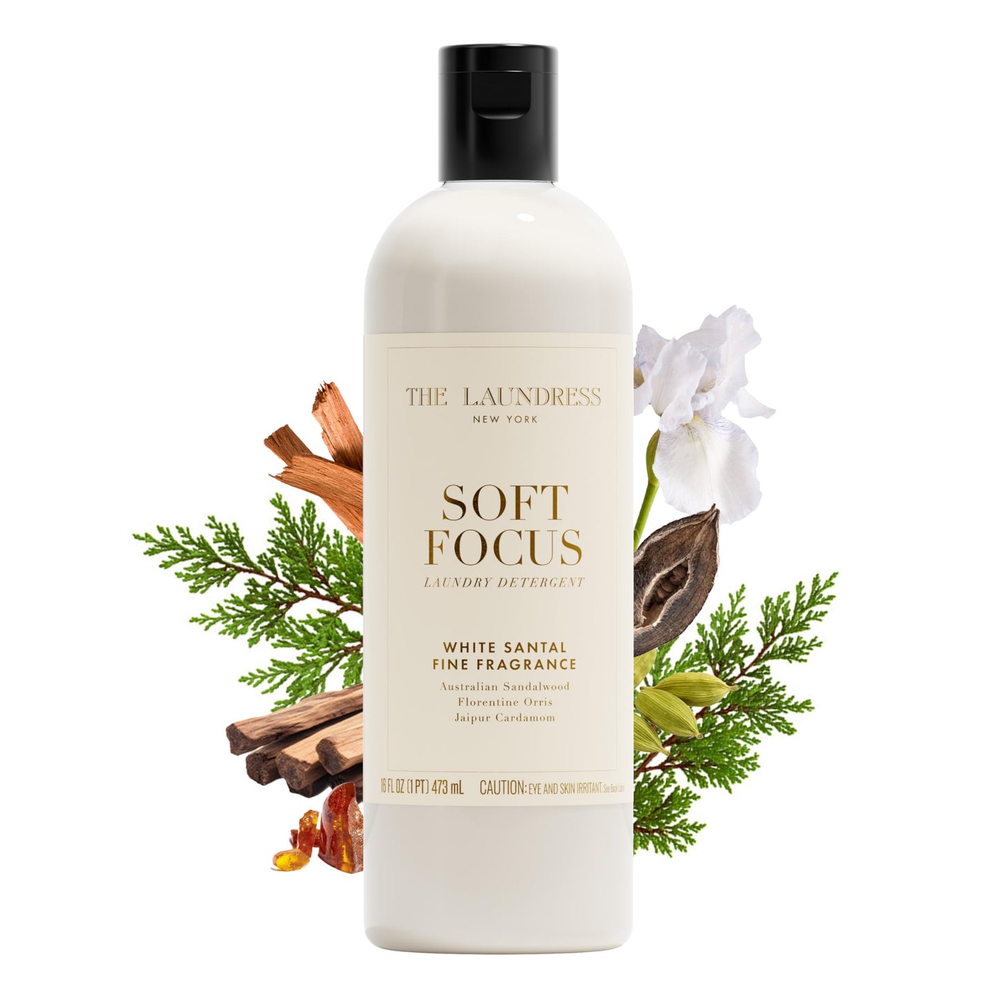 The Laundress Soft Focus Luxury Laundry Detergent, Long-Lasting White Santal Fragrance up to 7 Days of Scent, BioRadiance Enzyme Technology, Keep Clothes Vibrant for Longer, USDA Biobased, 15 Loads