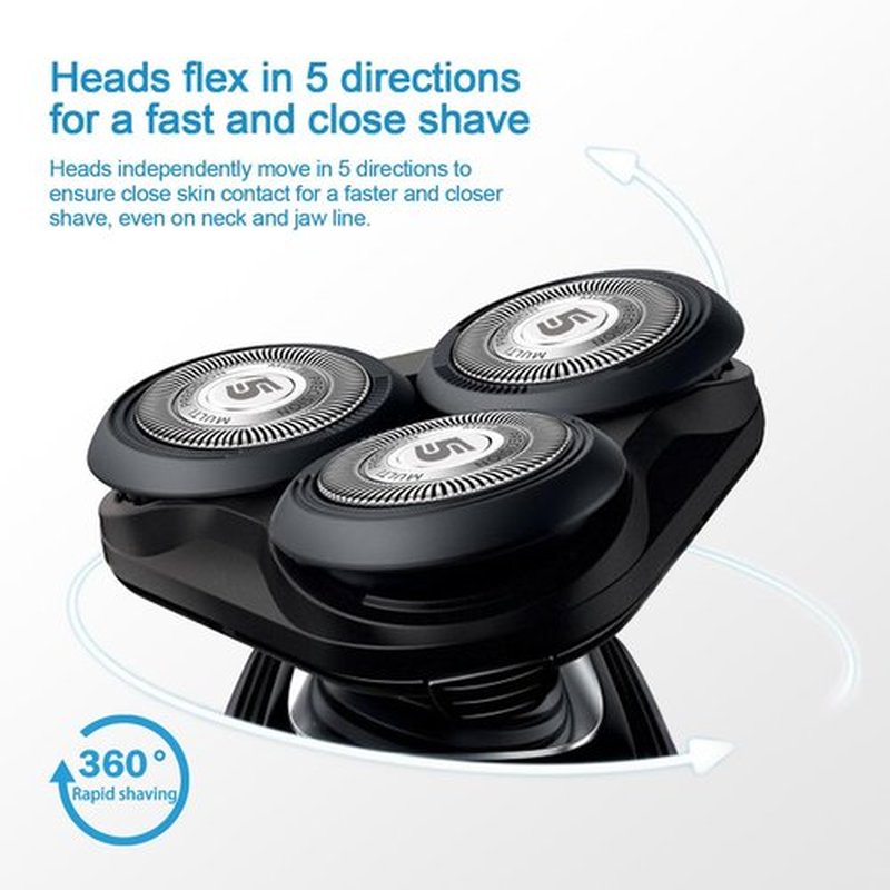 SH50 Replacement Heads with Blade Retaining Rings for 5000 Series 6-pc Pack