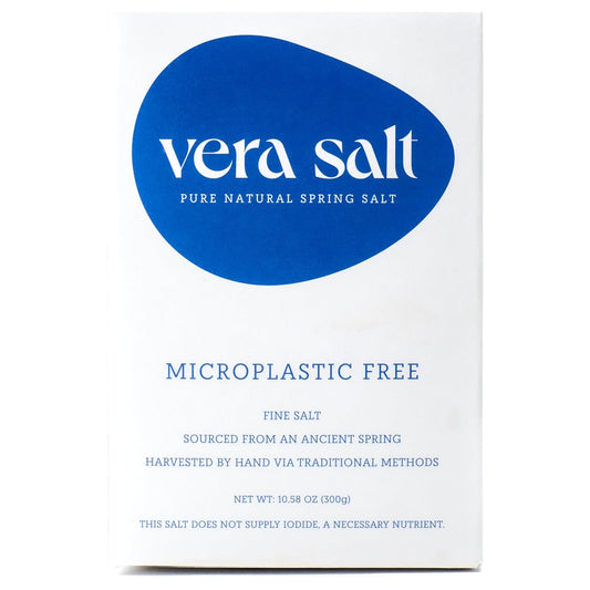 Vera Salt Fine Spring Salt - Hand-Harvested White Crystals from Spain - 300g Pack | Natural Minerals, Fine Texture