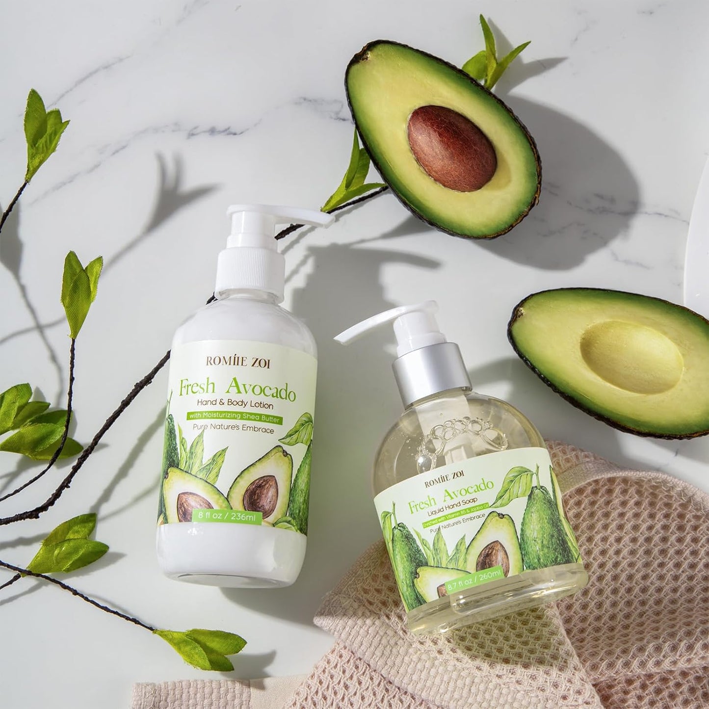 Liquid Hand Soap - Avocado Scent in Elegant Gift Box | 260ml / 8.7 fl. oz